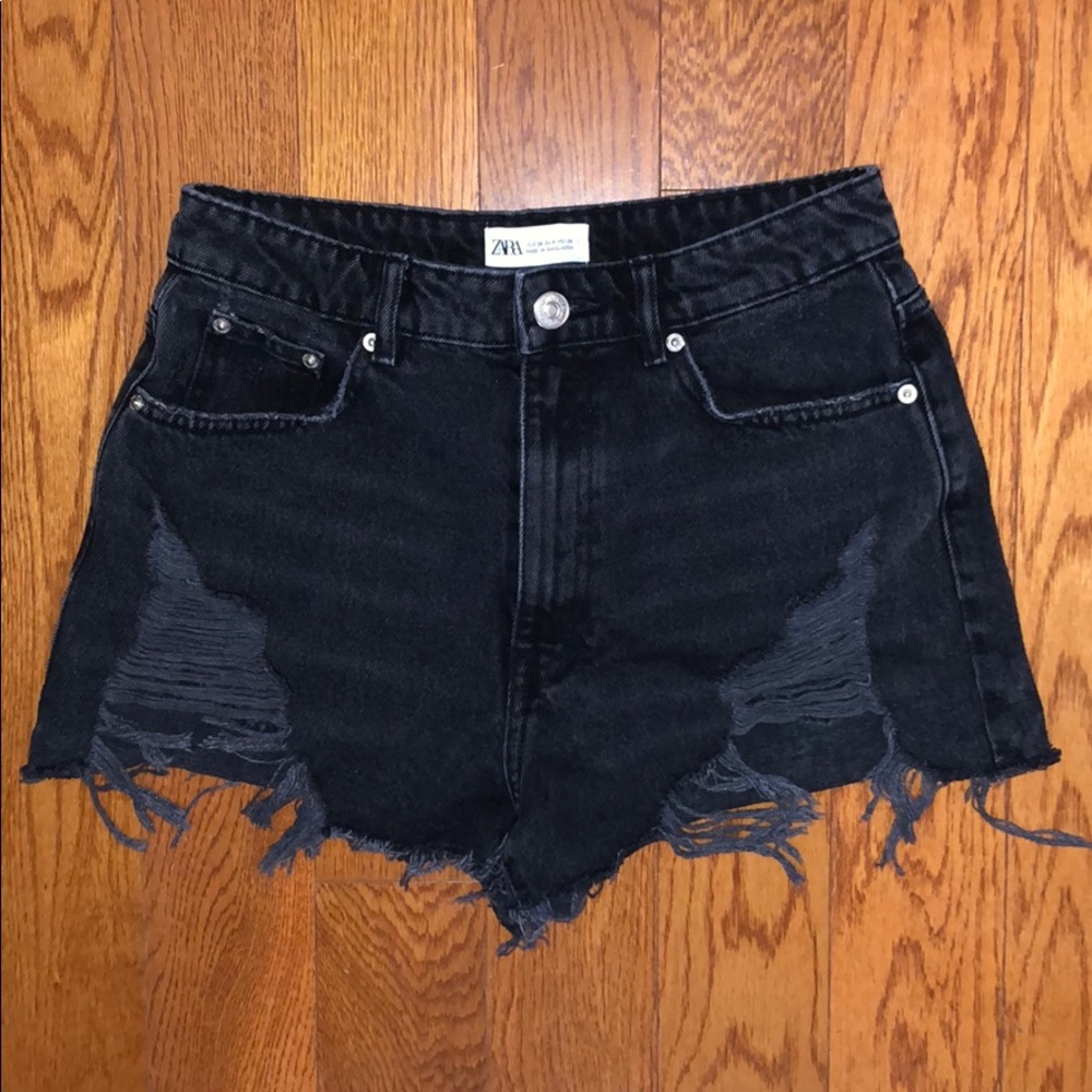 Zara Hi-rise Jean Shorts